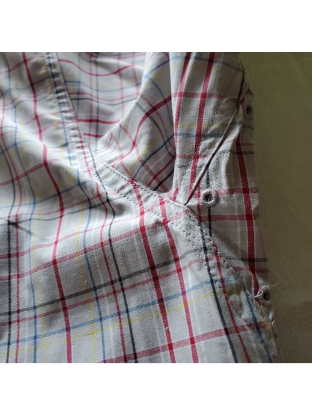 Ariat Pro Series Mens XXLarge Plaid Long Sleeve Button Shirt Tan XXL 2XL - Picture 13 of 16